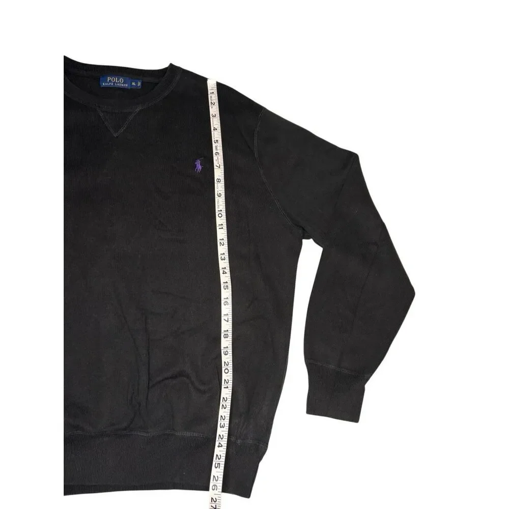 Polo Ralph Lauren black crewneck cotton sweater - XL